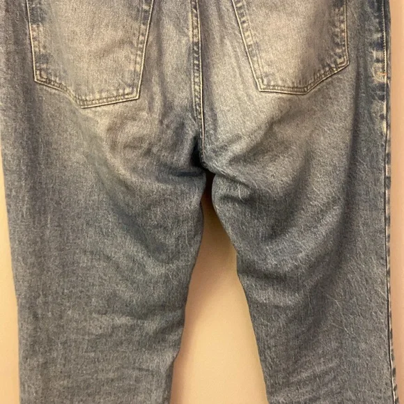 Good American Medium Wash High Waist Straight Leg Jeans Women’s Size 30 - Picture 8 of 10